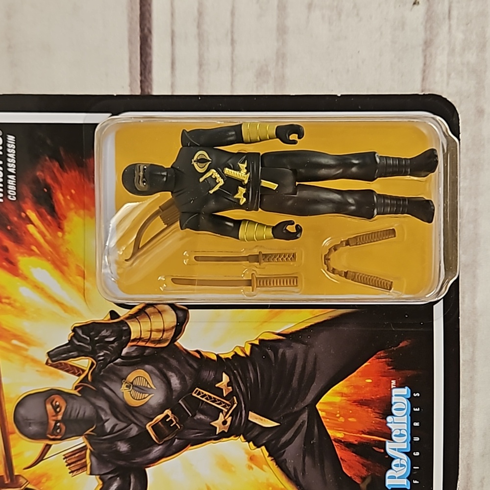 Super7 GI Joe ReAction Figure Ninja-ku Cobra Assassin Action Figure - Picture 3 of 4